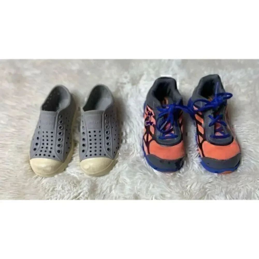 2 pair Native & Under Armour Toddler C9 Shoe Lot